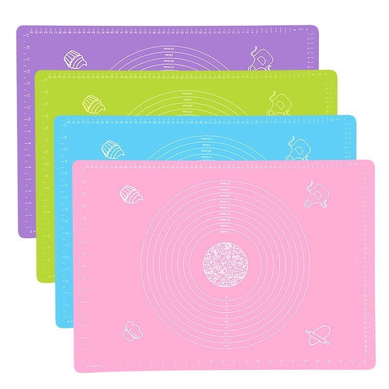 Paksendatud silikoonmatt, toidukvaliteediga sõtkumismatt, suur majapidamisköök ja -matt, pinnamatt, silikoonist ja paneelist lõikelaud