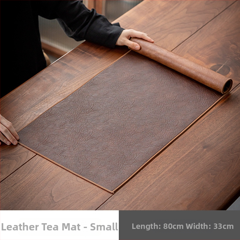 Moodne chinoiserie veekindel nahast teematt Zen lihtne nahast veekindel teelaudlina majapidamislaua lipp kuiv teealus