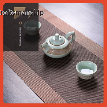 ☽ Τσαγιέρα Νέο Μονόχρωμο Τραπεζομάντιλο Zen Tea Ceremony Δίσκος Τσαγιού Απλό Μοντέρνο Αδιάβροχο Τσαγιέρα Κινέζικο Τραπεζομάντιλο Τσαγιού