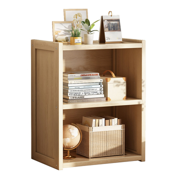 Stalinė lentyna iš medžio masyvo, maža, paprasta vaikų namų stalo knygų lentyna