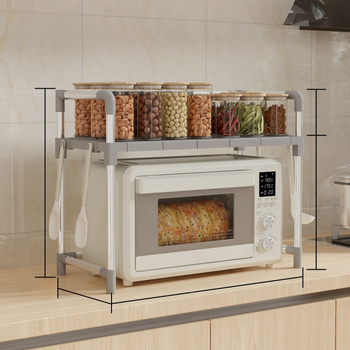 Suport nou pentru cuptor cu microunde, depozitare de bucătărie, multistrat, multifuncțional, din plastic, mobil, en-gros