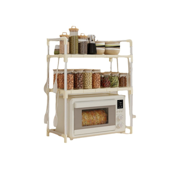 Νέα σχάρα φούρνου μικροκυμάτων οικιακής χρήσης, πολυστρωματική πολυλειτουργική πλαστική κινητή οικιακή συσκευή αποθήκευσης χονδρικής