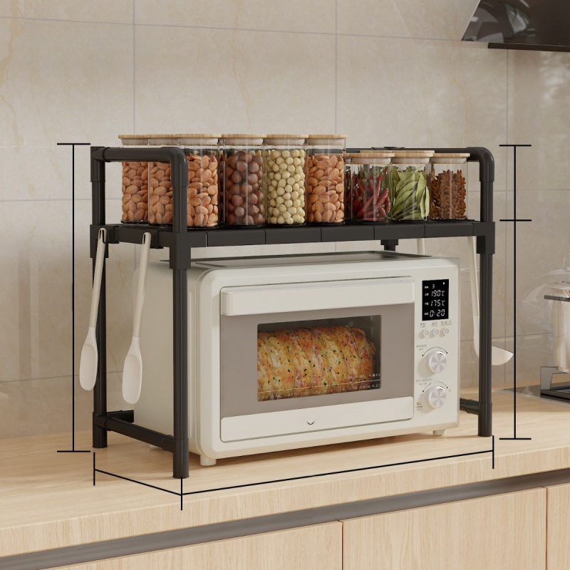 Suport nou pentru cuptor cu microunde, depozitare de bucătărie, multistrat, multifuncțional, din plastic, mobil, en-gros