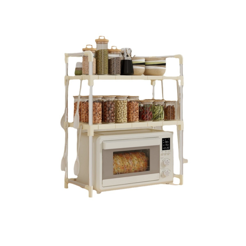 Suport nou pentru cuptor cu microunde, depozitare de bucătărie, multistrat, multifuncțional, din plastic, mobil, en-gros