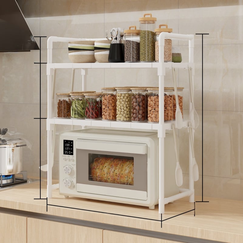 Suport nou pentru cuptor cu microunde, depozitare de bucătărie, multistrat, multifuncțional, din plastic, mobil, en-gros