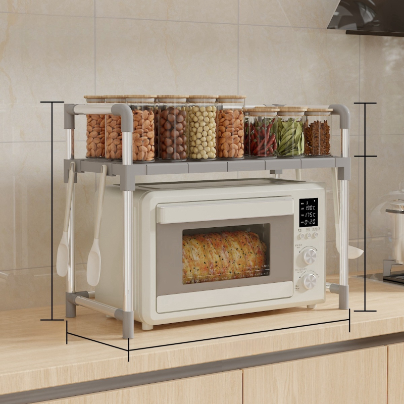 Suport nou pentru cuptor cu microunde, depozitare de bucătărie, multistrat, multifuncțional, din plastic, mobil, en-gros