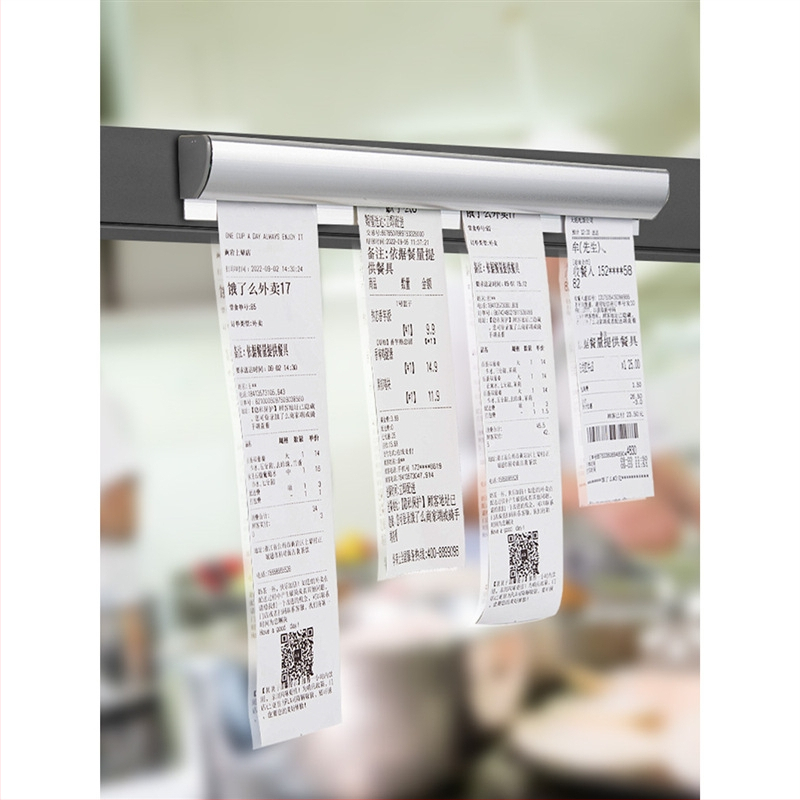 Mažas bilietų segtukas virtuvės kortelių sąrašui išsinešimui restorano įdėklui bilietų laikiklis iš aliuminio lydinio, vienas segtukas virtuvei, vienas segtukas