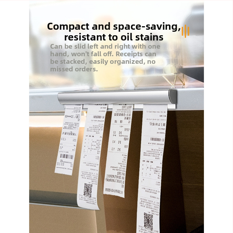 Mažas bilietų segtukas virtuvės kortelių sąrašui išsinešimui restorano įdėklui bilietų laikiklis iš aliuminio lydinio, vienas segtukas virtuvei, vienas segtukas