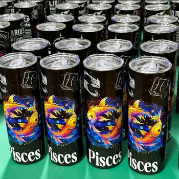 Θερμός από ανοξείδωτο ατσάλι 304, ίσιο κύπελλο 20oz, διπλής στρώσης, 12 Constellation, διασυνοριακό εξωτερικό εμπόριο, Amazon temu Cup