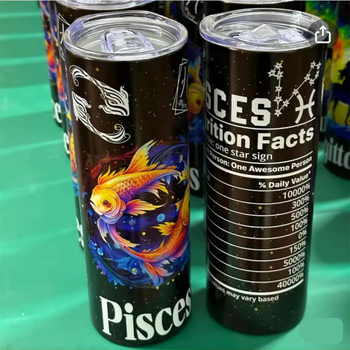 Θερμός από ανοξείδωτο ατσάλι 304, ίσιο κύπελλο 20oz, διπλής στρώσης, 12 Constellation, διασυνοριακό εξωτερικό εμπόριο, Amazon temu Cup