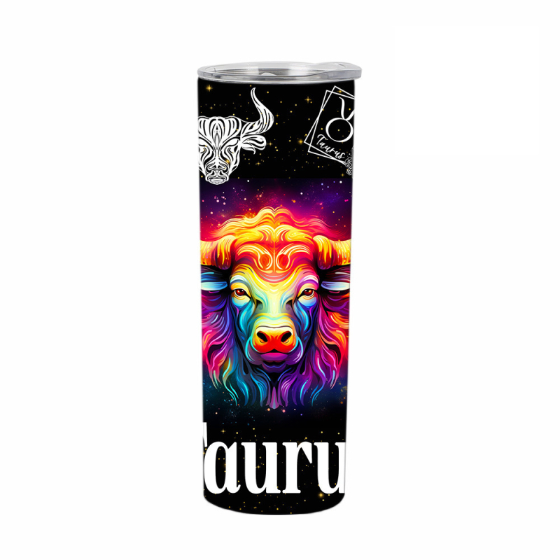 Θερμός από ανοξείδωτο ατσάλι 304, ίσιο κύπελλο 20oz, διπλής στρώσης, 12 Constellation, διασυνοριακό εξωτερικό εμπόριο, Amazon temu Cup