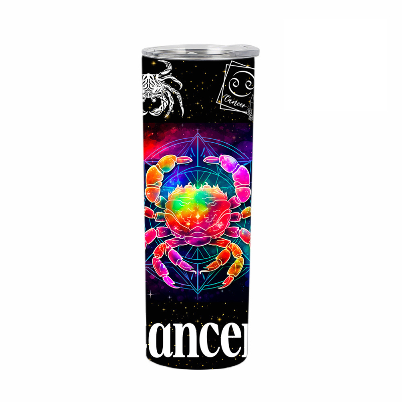 Θερμός από ανοξείδωτο ατσάλι 304, ίσιο κύπελλο 20oz, διπλής στρώσης, 12 Constellation, διασυνοριακό εξωτερικό εμπόριο, Amazon temu Cup