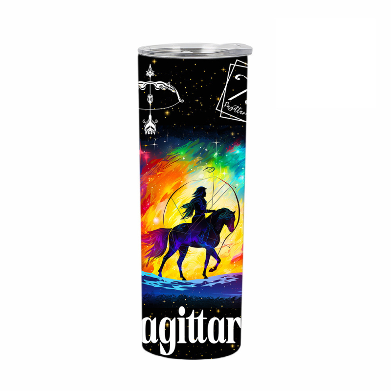 Θερμός από ανοξείδωτο ατσάλι 304, ίσιο κύπελλο 20oz, διπλής στρώσης, 12 Constellation, διασυνοριακό εξωτερικό εμπόριο, Amazon temu Cup