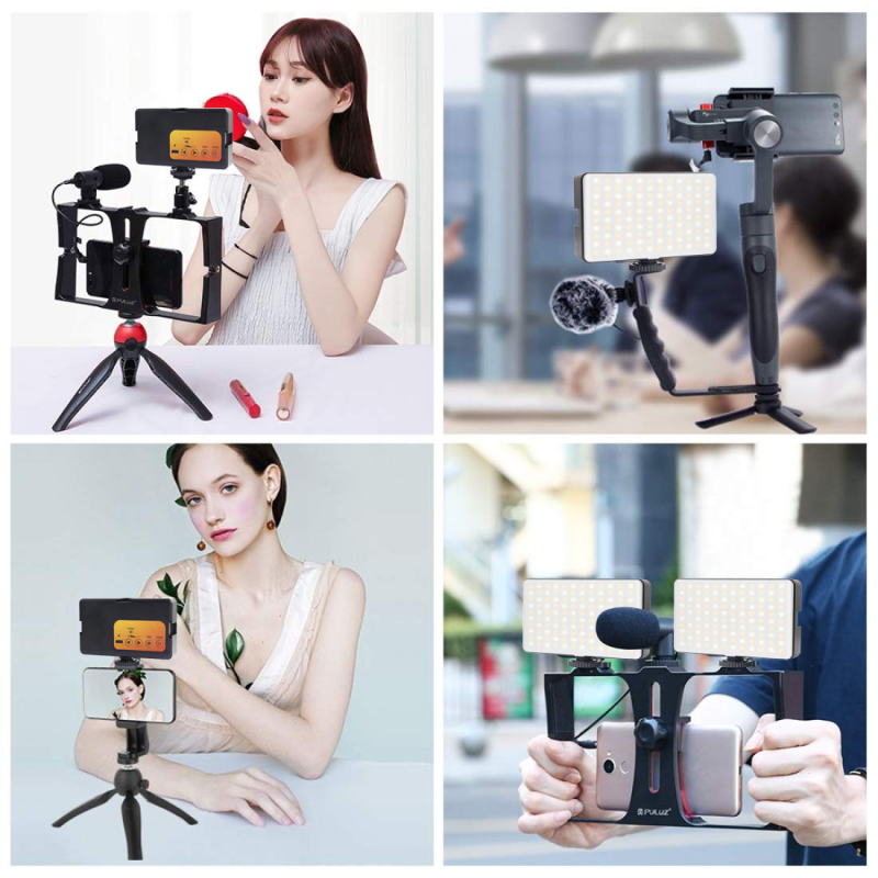 Τρίχρωμο τετράγωνο φως LED πλήρωσης θερμοκρασίας κάμερα φωτογραφίας φορητό φως φωτισμού κινητό τηλέφωνο ζωντανά Vlog απαλό φως ομορφιά