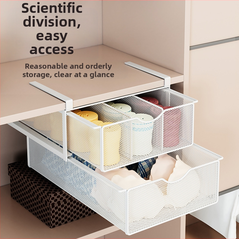 Чекмедже за бельо Кутия за съхранение на бельо Висящи двойни висящи чорапи Довършителни работи Артефакт Разделен гардероб Сортиране на общежитие