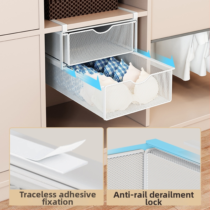 Чекмедже за бельо Кутия за съхранение на бельо Висящи двойни висящи чорапи Довършителни работи Артефакт Разделен гардероб Сортиране на общежитие