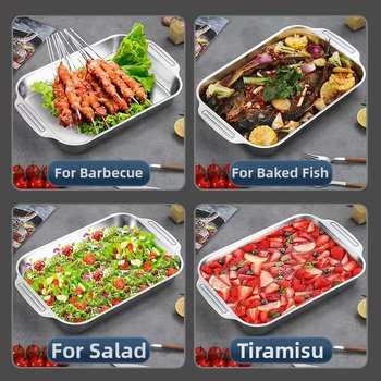 Roostevabast terasest kalagrilli pliit ristkülikukujuline majapidamise sügav plaat induktsioonpliit spetsiaalne pott Korea kandik küpsetusplaat kalagrilli pliit plaat