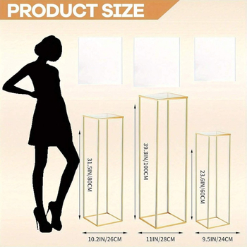 Σφυρήλατο Σιδερένιο Γεωμετρικό Κοίλο Βάζο Στολίδια Χρυσή Μέση Λουλούδια Γάμου Τραπέζι Γάμου Στολίδια Γάμου Δρόμος Λουλουδάτη Ράφια