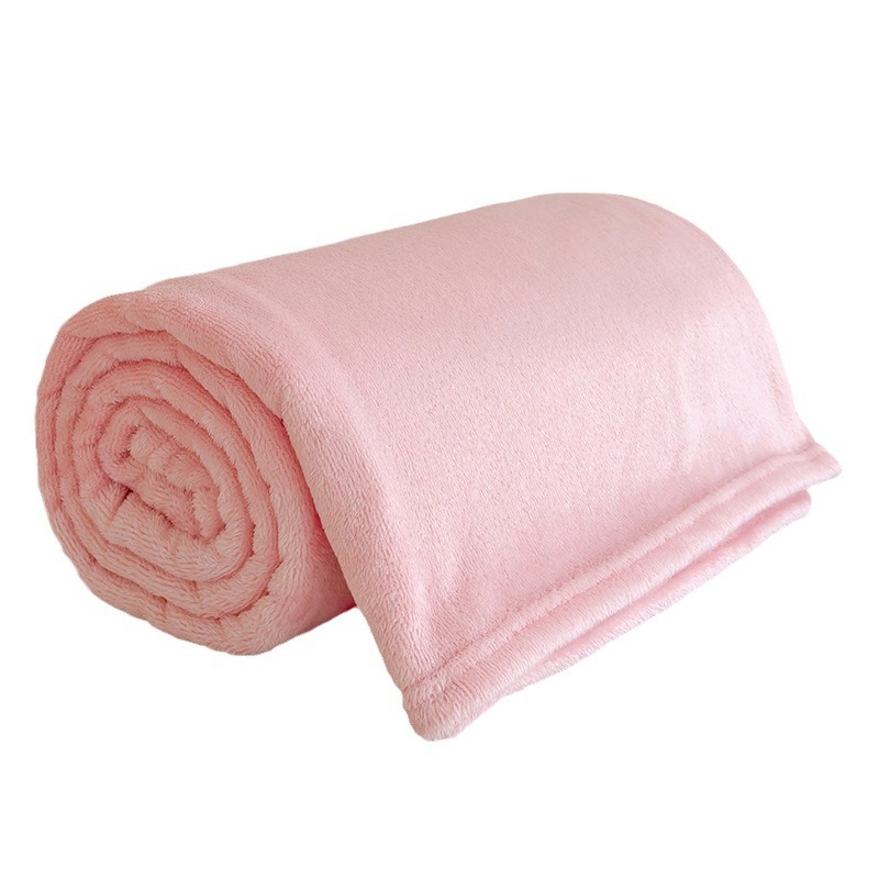 Pătură din fleece de bumbac de culoare solidă pentru comerț exterior, poliester, pătură Homestay, acoperire, pătură pentru canapea, pătură de vară cu aer condiționat, cadou, lot