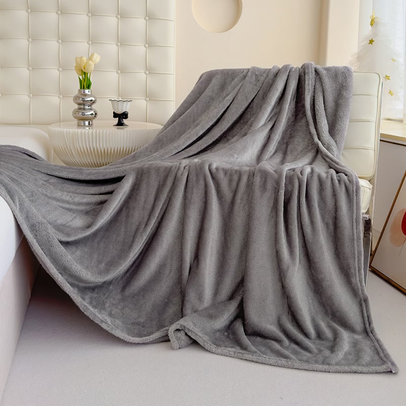 Pătură din fleece de bumbac de culoare solidă pentru comerț exterior, poliester, pătură Homestay, acoperire, pătură pentru canapea, pătură de vară cu aer condiționat, cadou, lot