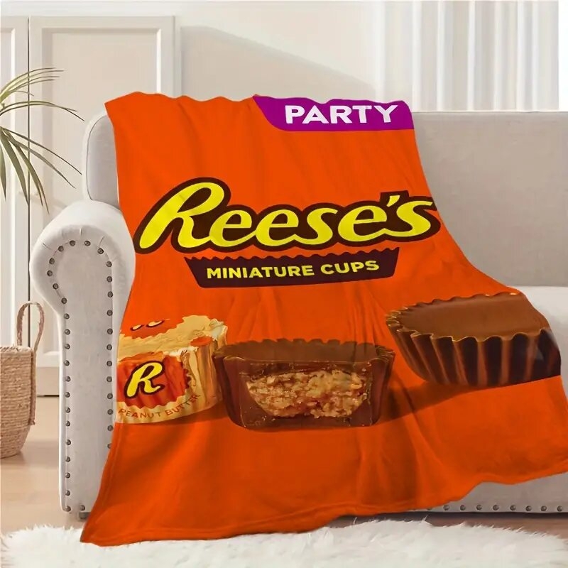 Jauki keksiukų rašto flanelinė antklodė – puiki dovana šeimai ir draugams