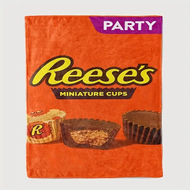 Jauki keksiukų rašto flanelinė antklodė – puiki dovana šeimai ir draugams