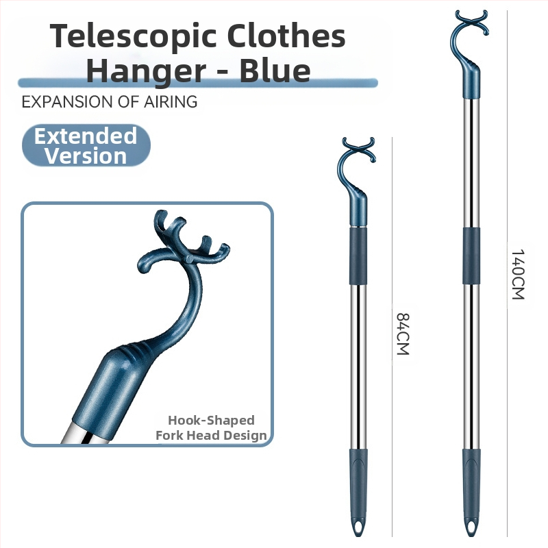 Rõdu roostevabast terasest riidekahvel sissetõmmatav riidevarras paksendatud paksendatud riidekahvel riidevarras pikendatud riidevarras hulgimüük