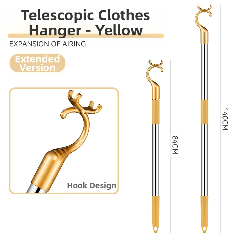 Rõdu roostevabast terasest riidekahvel sissetõmmatav riidevarras paksendatud paksendatud riidekahvel riidevarras pikendatud riidevarras hulgimüük