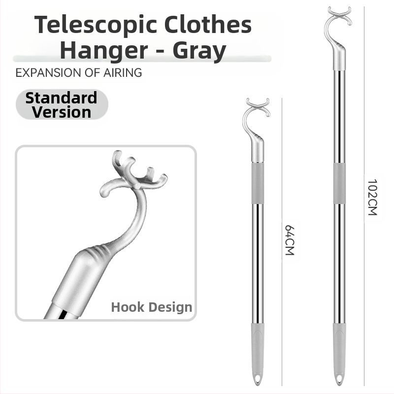 Rõdu roostevabast terasest riidekahvel sissetõmmatav riidevarras paksendatud paksendatud riidekahvel riidevarras pikendatud riidevarras hulgimüük