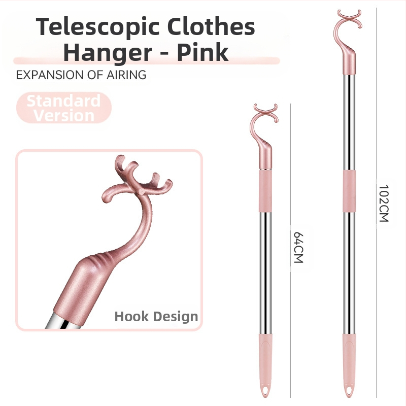 Rõdu roostevabast terasest riidekahvel sissetõmmatav riidevarras paksendatud paksendatud riidekahvel riidevarras pikendatud riidevarras hulgimüük