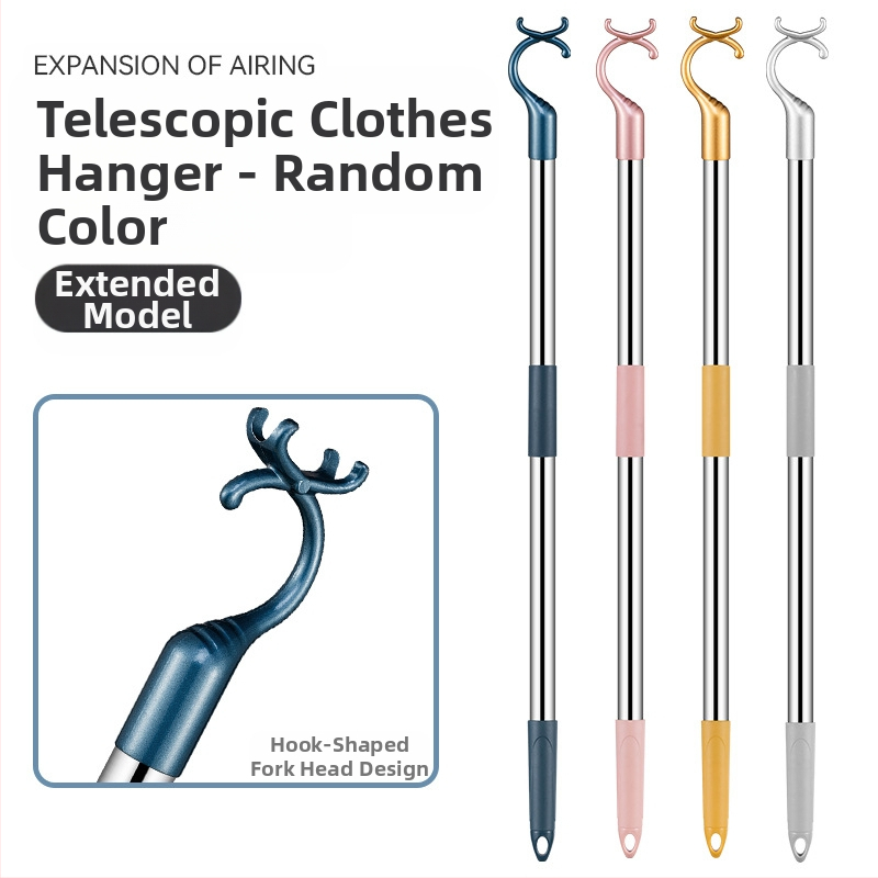 Rõdu roostevabast terasest riidekahvel sissetõmmatav riidevarras paksendatud paksendatud riidekahvel riidevarras pikendatud riidevarras hulgimüük