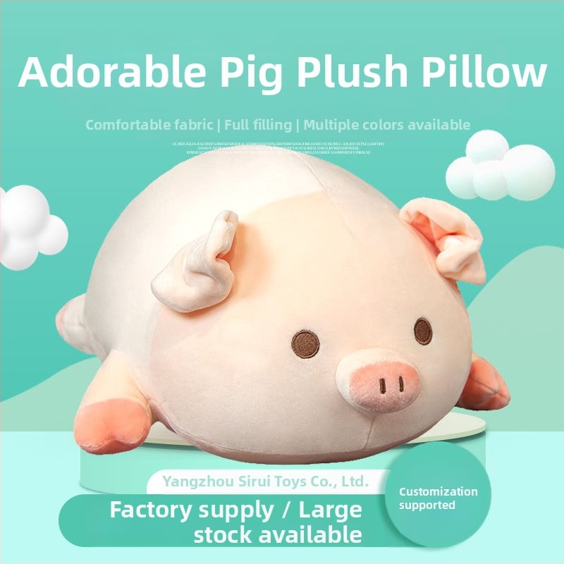 Kūrybinga miela kiaulės pagalvė animacinei kiaulei BOBO kiaulės lėlėi rožinė kiaulės lėlė pliušinis žaislas