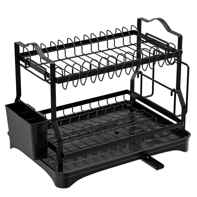Tarpvalstybinė virtuvės indų lentynėlė Indų lentynėlė Dvisluoksnė stalviršio spintelės laikymo lentynėlė Nuimama stalo įrankių laikymo lentynėlė