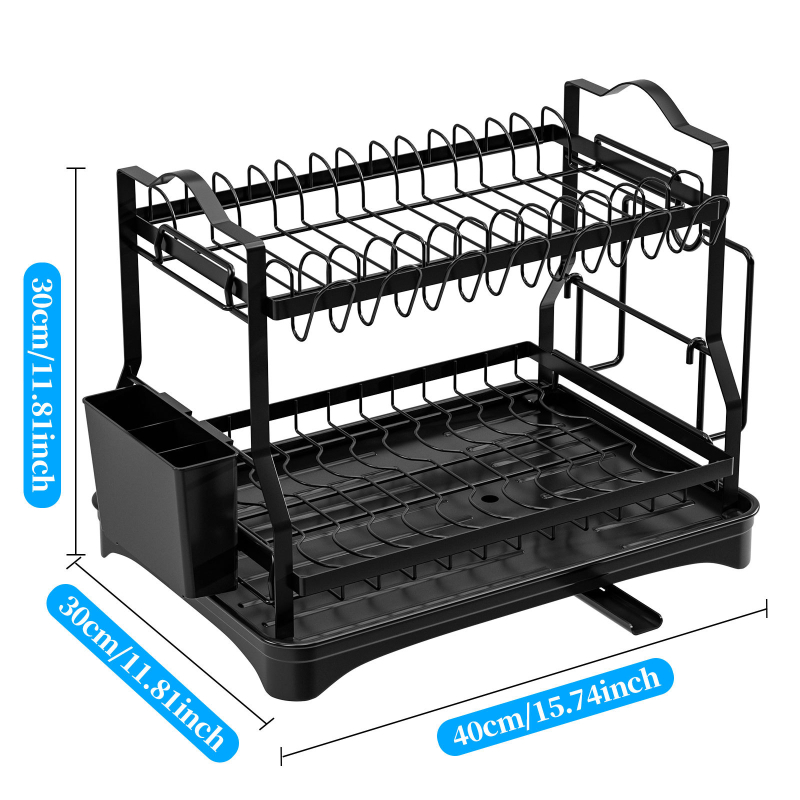 Tarpvalstybinė virtuvės indų lentynėlė Indų lentynėlė Dvisluoksnė stalviršio spintelės laikymo lentynėlė Nuimama stalo įrankių laikymo lentynėlė