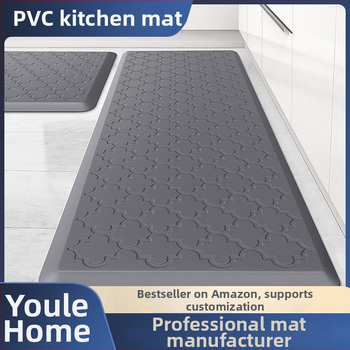 Covor de bucătărie transfrontalier Amazon din PVC gofrat, rezistent la ulei, impermeabil, covoraș de podea rezistent la murdărie, rezistent la uzură, fără ștergere