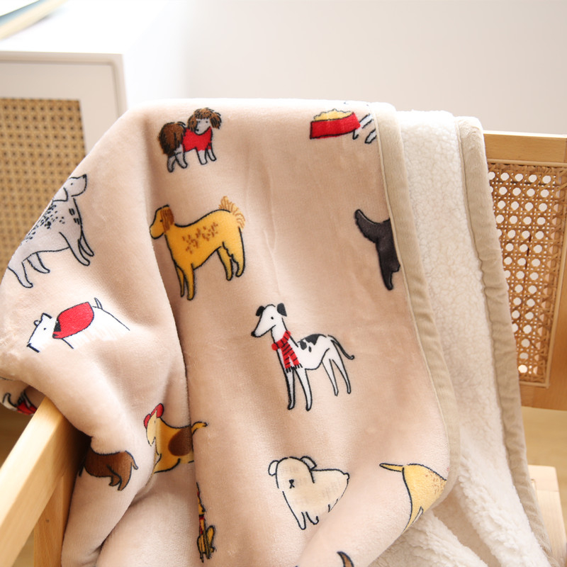 Eksportuoti Šiaurės šalių dvisluoksnę antklodę, sustorintą, šiltą žieminę ėriuko vilnos koralų fliso antklodę, sofos mažo dydžio nakvynės antklodę