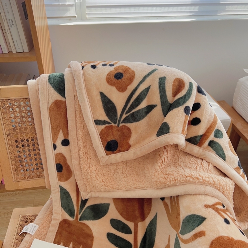 Eksportuoti Šiaurės šalių dvisluoksnę antklodę, sustorintą, šiltą žieminę ėriuko vilnos koralų fliso antklodę, sofos mažo dydžio nakvynės antklodę