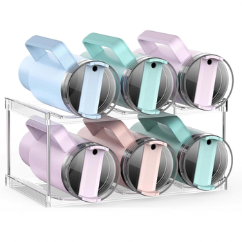 Permatomas, nuimamas, tarpvalstybinis, vandens puodelių laikiklis, vandens butelių stovas, sudedamas laikymo stovas, daugiafunkcis, sulankstomas, buitinis daiktų laikymo stovas