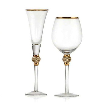 Loominguline luksuslik vintage teemantidega kaetud kristallveiniklaasi veinikokteilipokaalide veinikomplekt