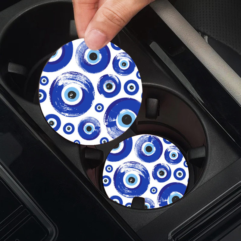 Tarpvalstybinis sprogstamasis aliejinis paveikslas, gėlių spausdinimas, padėkliukai, automobilio puodelio kilimėlis, automobilio puodelio laikiklis, šilumos izoliacinis kilimėlis, automobilio dekoravimas