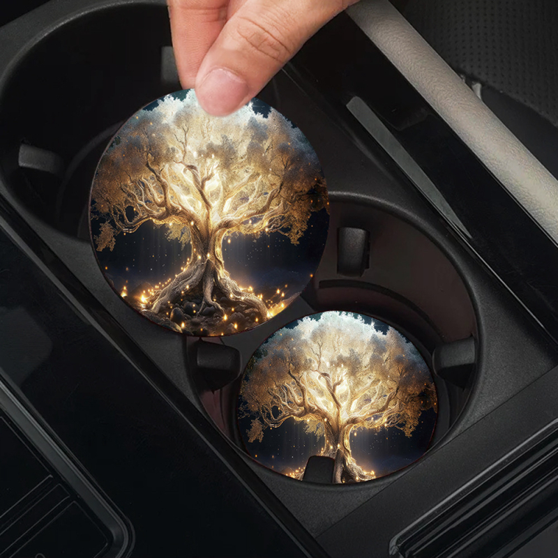 Tarpvalstybinis sprogstamasis aliejinis paveikslas, gėlių spausdinimas, padėkliukai, automobilio puodelio kilimėlis, automobilio puodelio laikiklis, šilumos izoliacinis kilimėlis, automobilio dekoravimas