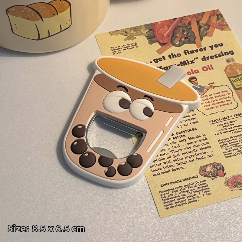 Loominguline piparkoogimehe pudeliavaja roostevabast terasest punase veini õlle soodaavaja magnetiline külmkapi kleebis interneti pidulik