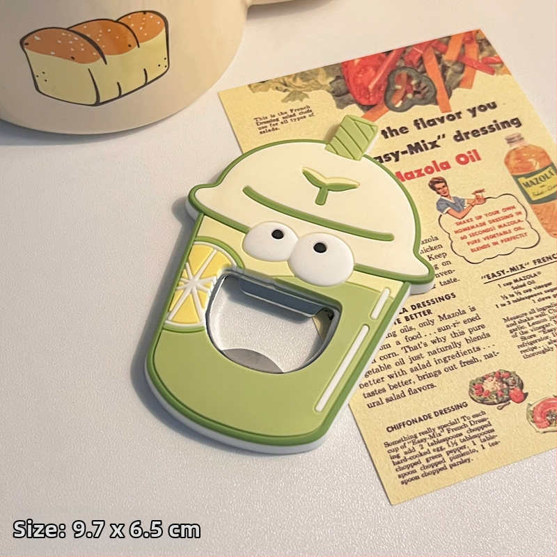 Loominguline piparkoogimehe pudeliavaja roostevabast terasest punase veini õlle soodaavaja magnetiline külmkapi kleebis interneti pidulik