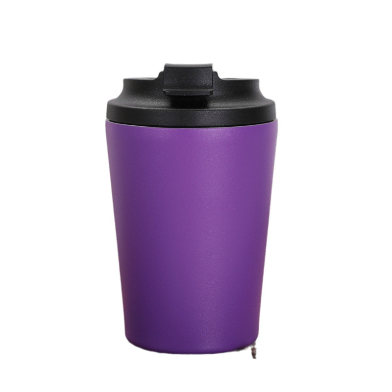 Ceașcă de cafea simplă transfrontalieră, din oțel inoxidabil 304, cu izolație în vid dublu strat, ceașcă portabilă pentru mașină la modă
