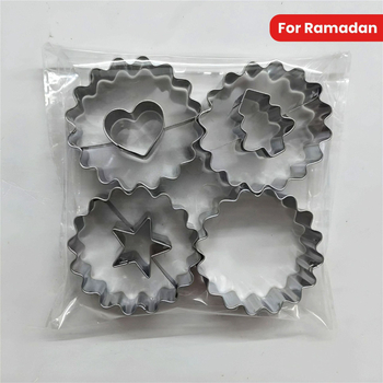 Έτοιμο καλούπι μπισκότων Χριστουγέννων από ανοξείδωτο χάλυβα, διασυνοριακό, καλούπι μπισκότων Linzer