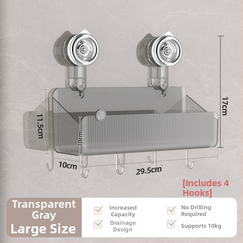 Majapidamises kasutatav kõrgekvaliteediline imemistüüpi hoiuriiul. Vaba lahtivõtmine ja jälgi mittejälgiv paigaldus. Köögi- ja tualettruumi hoiuriiul.