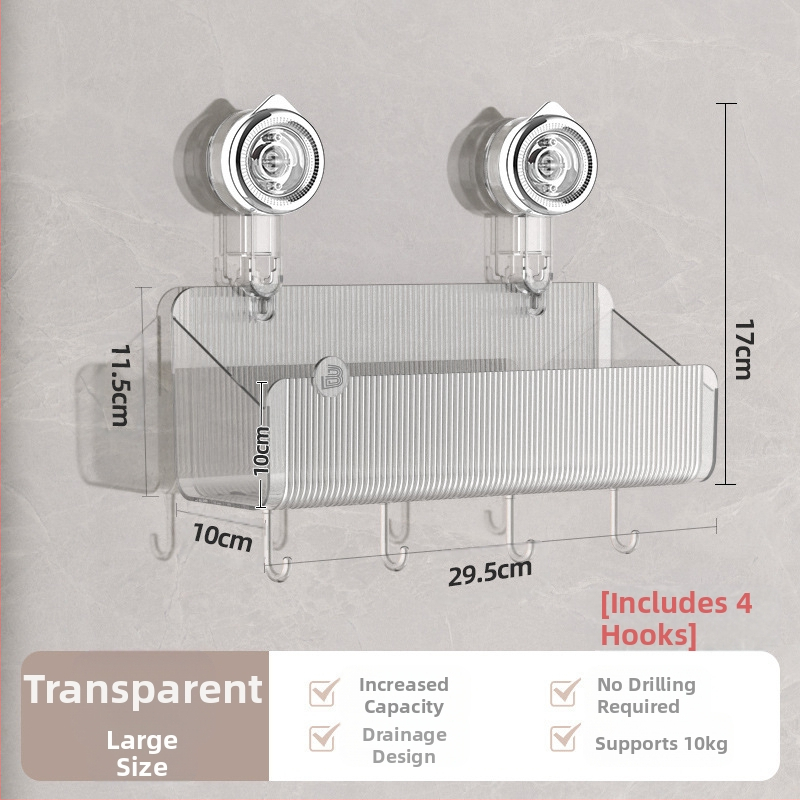 Majapidamises kasutatav kõrgekvaliteediline imemistüüpi hoiuriiul. Vaba lahtivõtmine ja jälgi mittejälgiv paigaldus. Köögi- ja tualettruumi hoiuriiul.