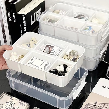 Διαφανές στοιβαζόμενο κουτί αποθήκευσης Lego φορητό συρτάρι δομικών στοιχείων παιχνιδιών, κουτί αποθήκευσης καλλυντικών για οικιακή χρήση