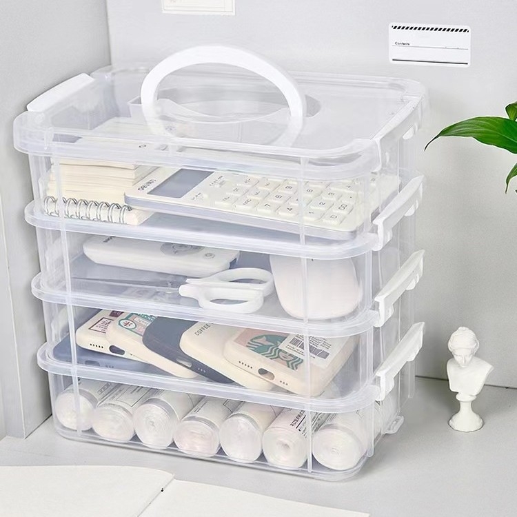 Skaidri, sudedama „Lego“ laikymo dėžutė, nešiojama žaislų statybinių blokų organizatoriaus stalčiuko kosmetikos laikymo dėžutė namams