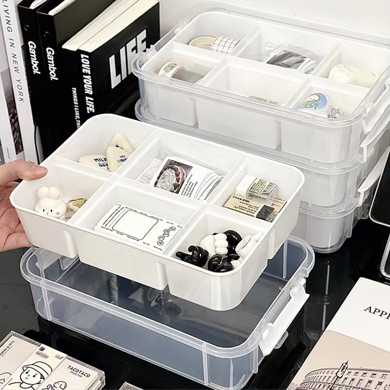 Skaidri, sudedama „Lego“ laikymo dėžutė, nešiojama žaislų statybinių blokų organizatoriaus stalčiuko kosmetikos laikymo dėžutė namams